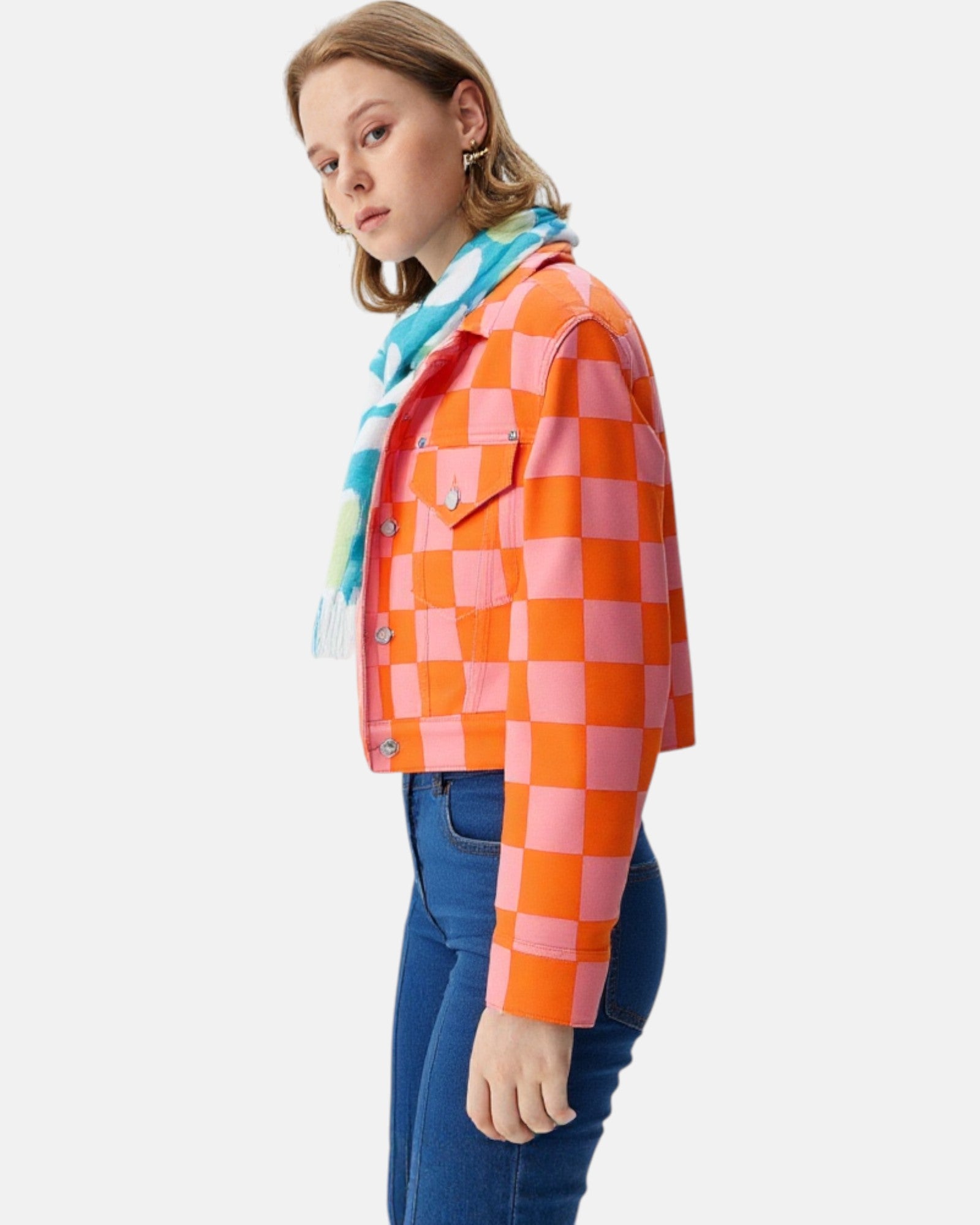 Citrus Blush Cotton Twill Jacket