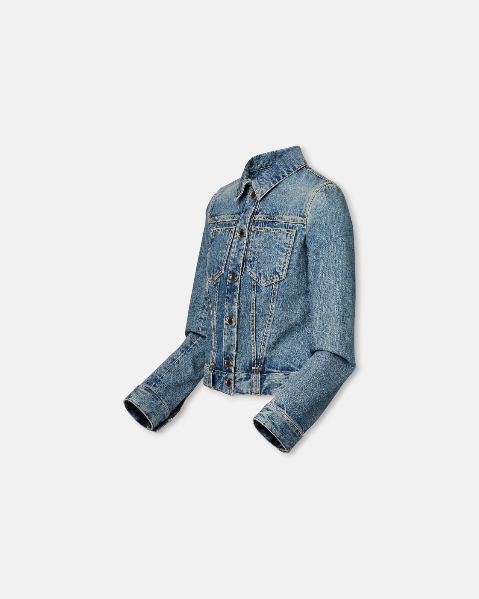 Denim Slate Cropped Jacket