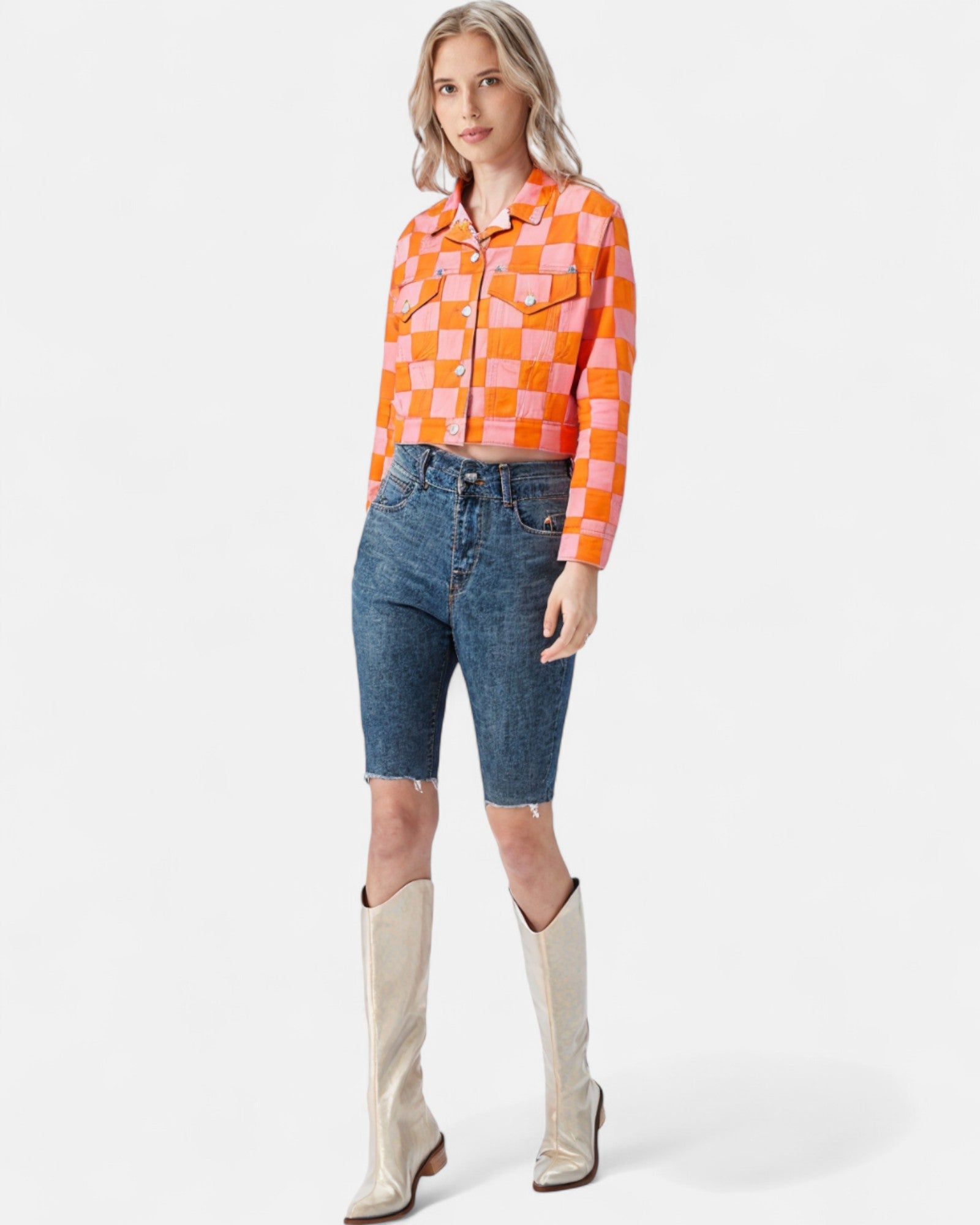 Citrus Blush Cotton Twill Jacket