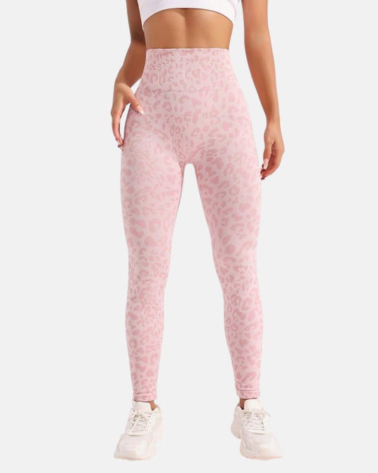 Baby Pink Leopard Luxe Leggings
