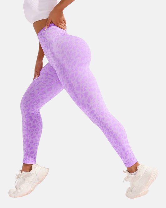 Purple Leopard Luxe Leggings