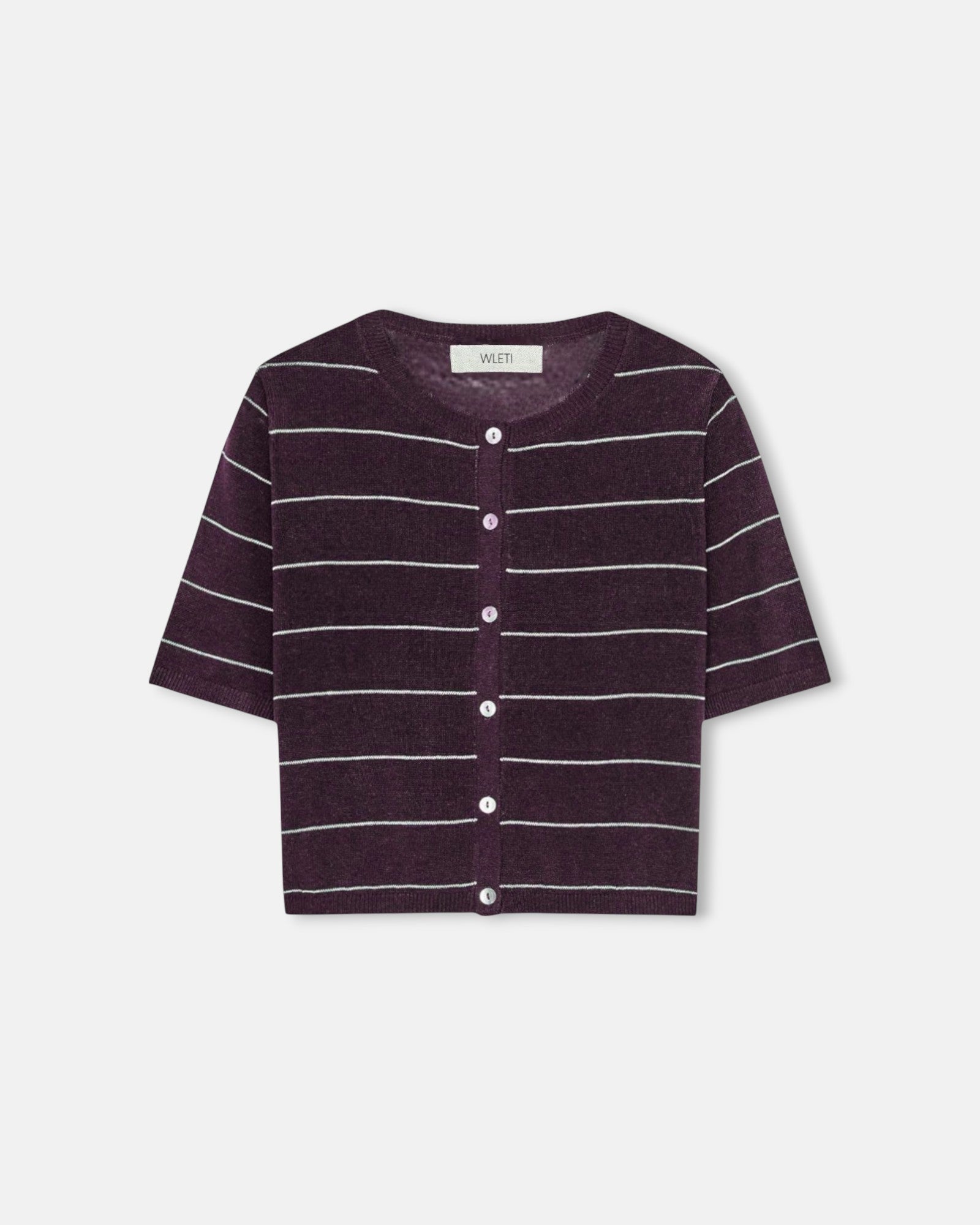 Berry Line Sweater Cardigan