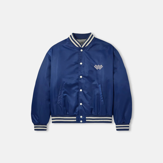 Chambray Satin Padded Jacket