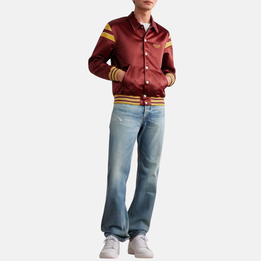Merlot Satin Padded Jacket
