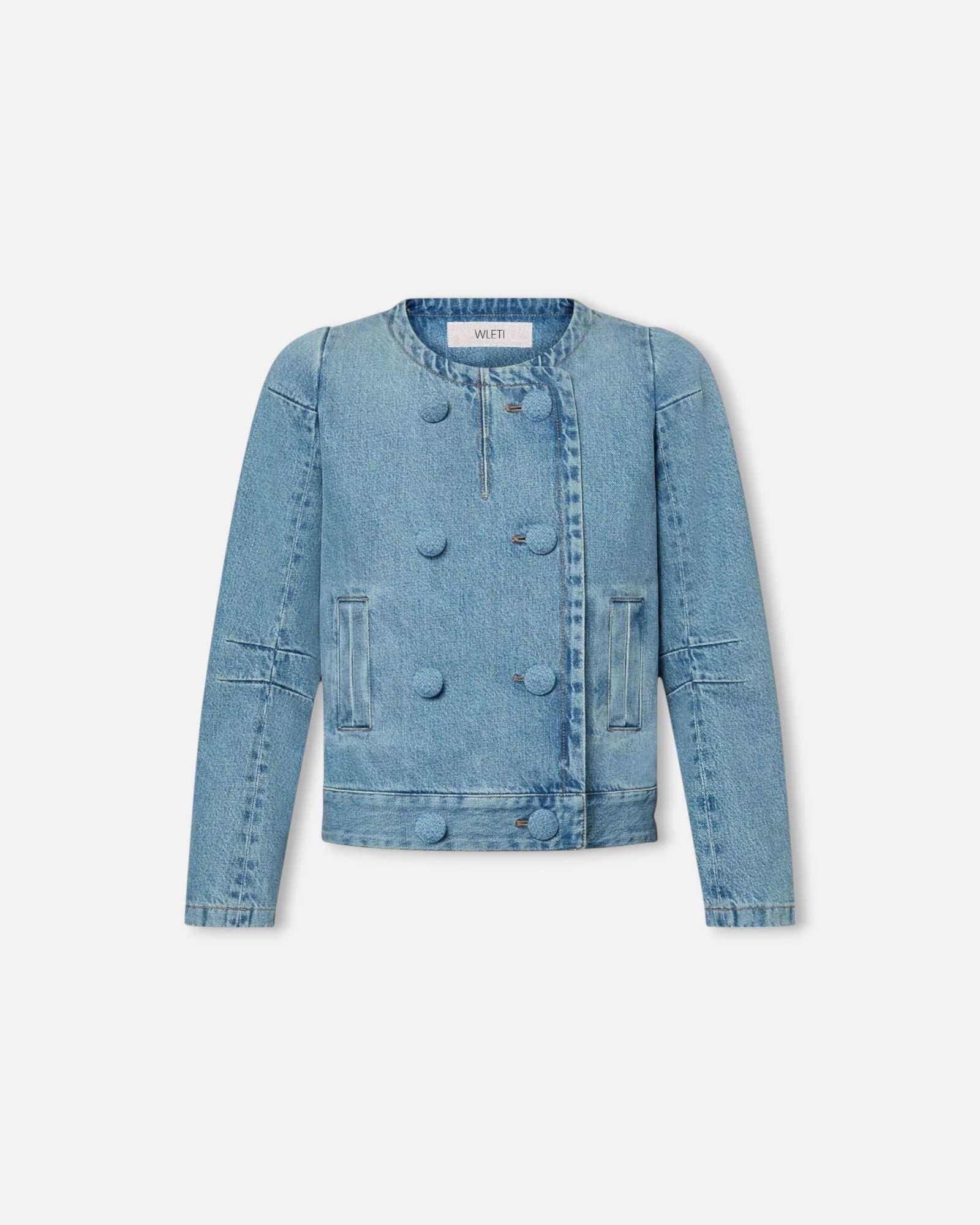 Denim Blue Button Jacket