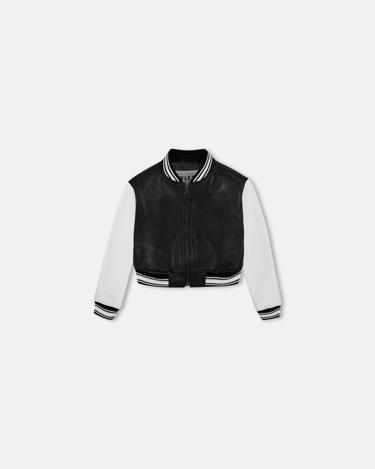 Black Varsity VeraVogue Cropped Jacket