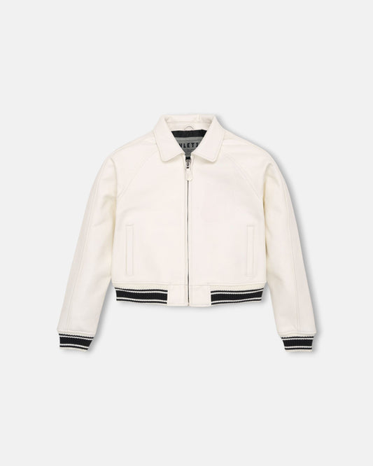 White VeraVogue Cropped Jacket