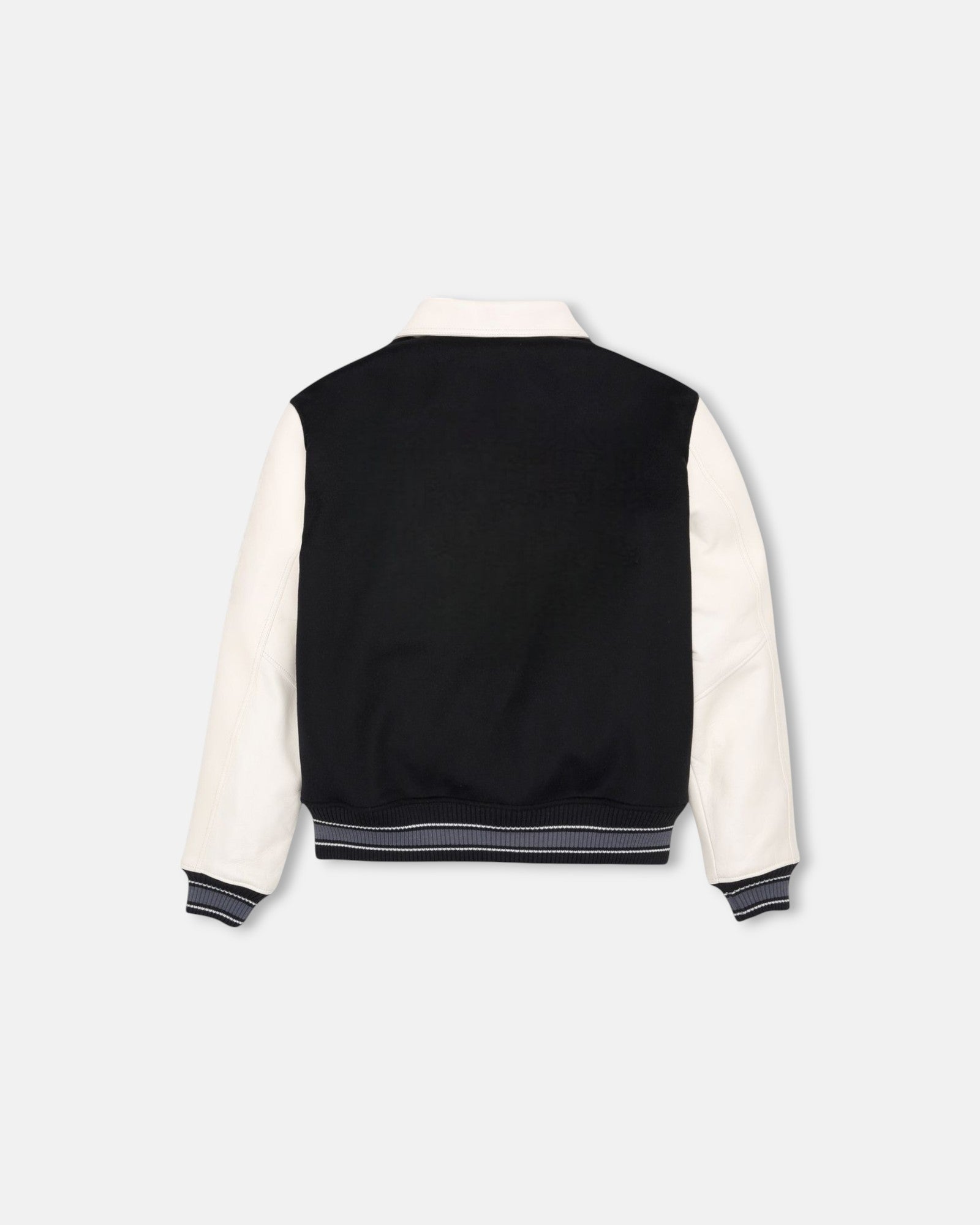 Vanilla Wool-Vegan Leather Jacket