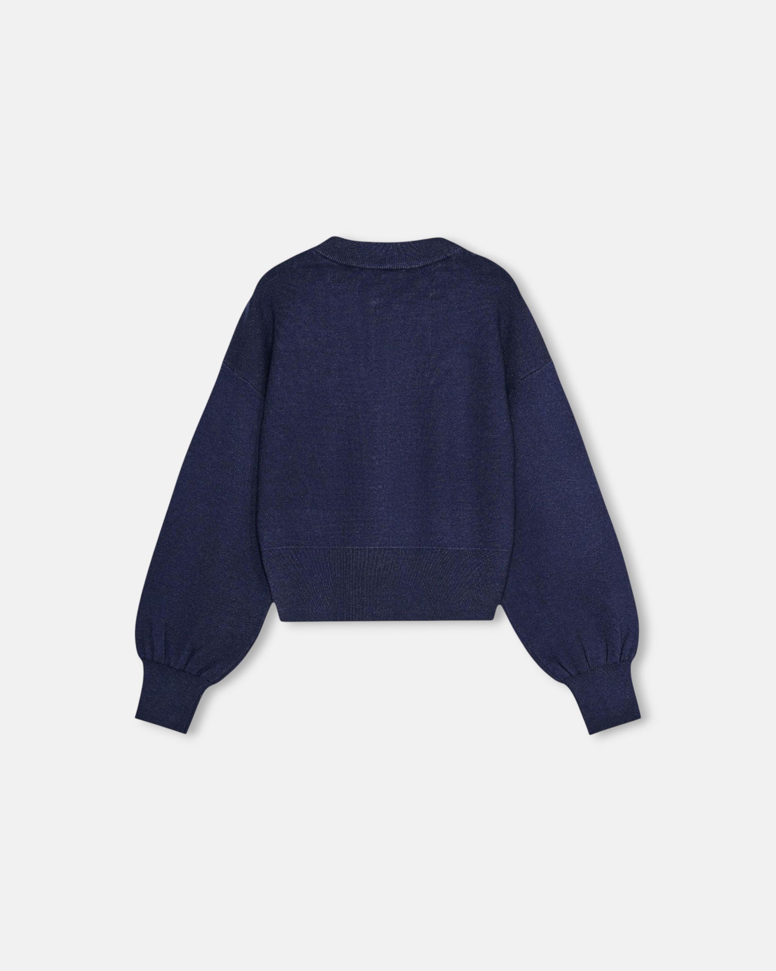 Indigo Bloom Sweater Cardigan