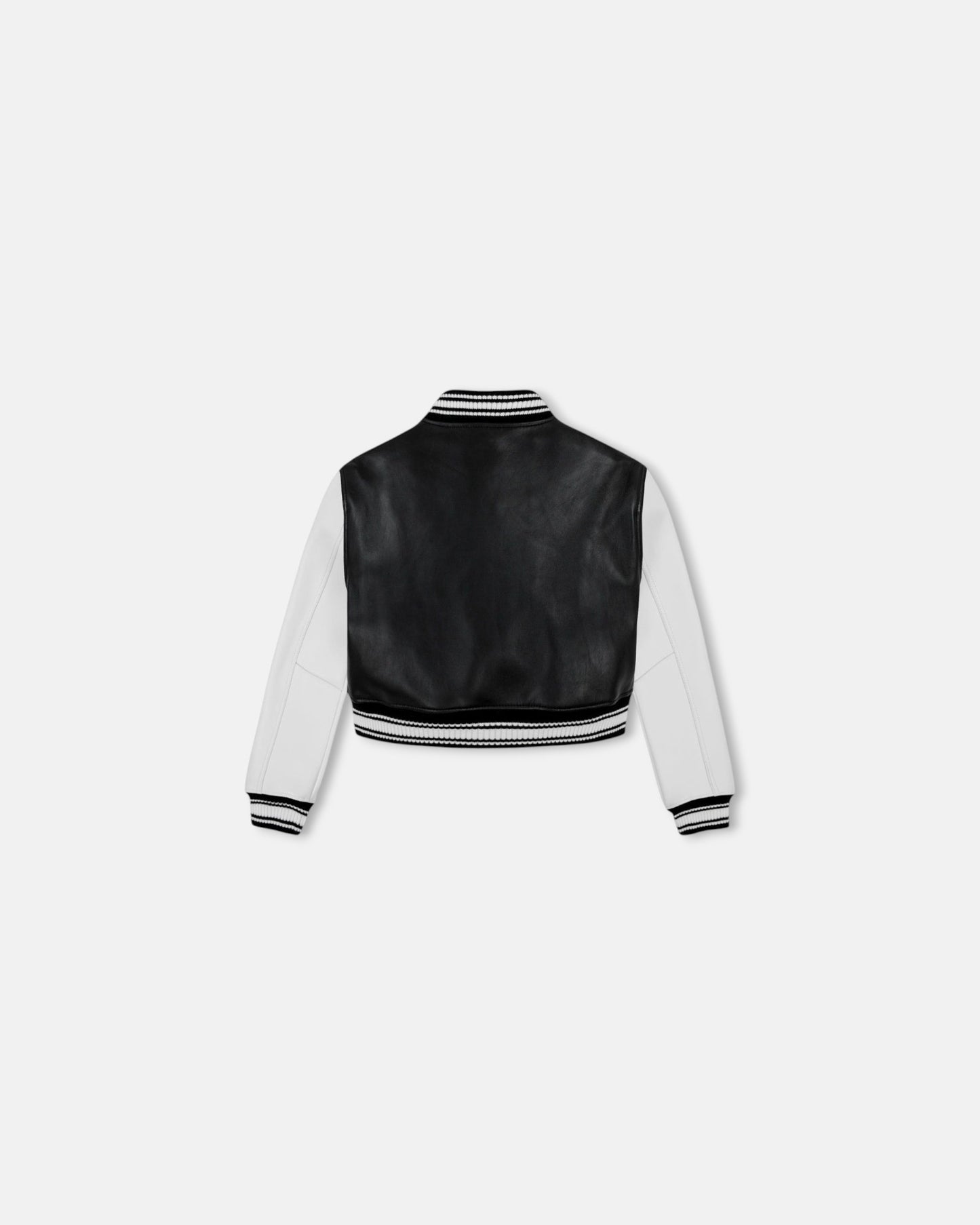 Black Varsity VeraVogue Cropped Jacket