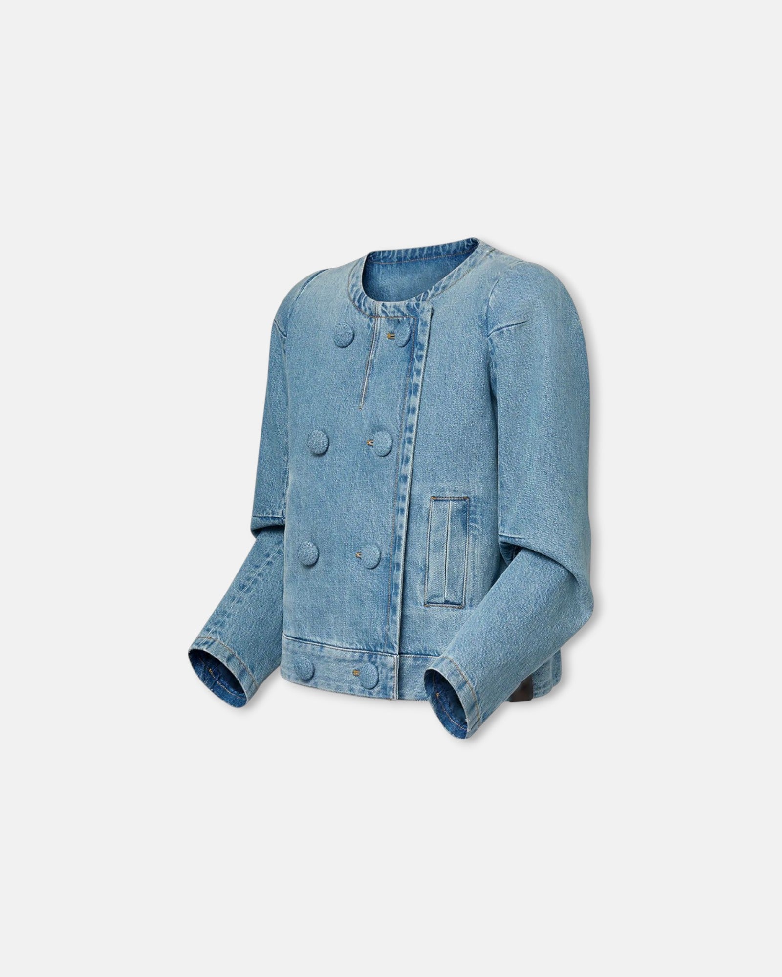 Denim Blue Button Jacket