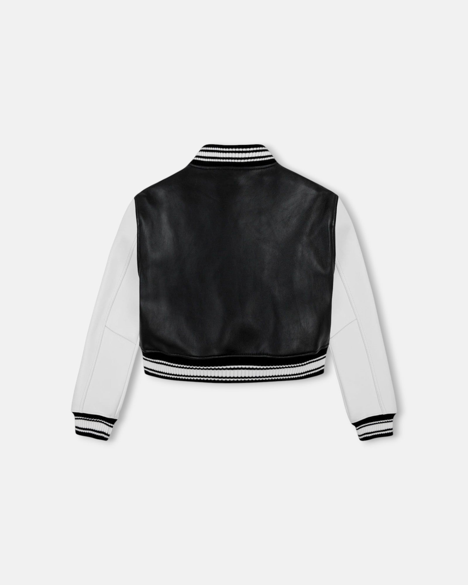 Black Varsity VeraVogue Cropped Jacket