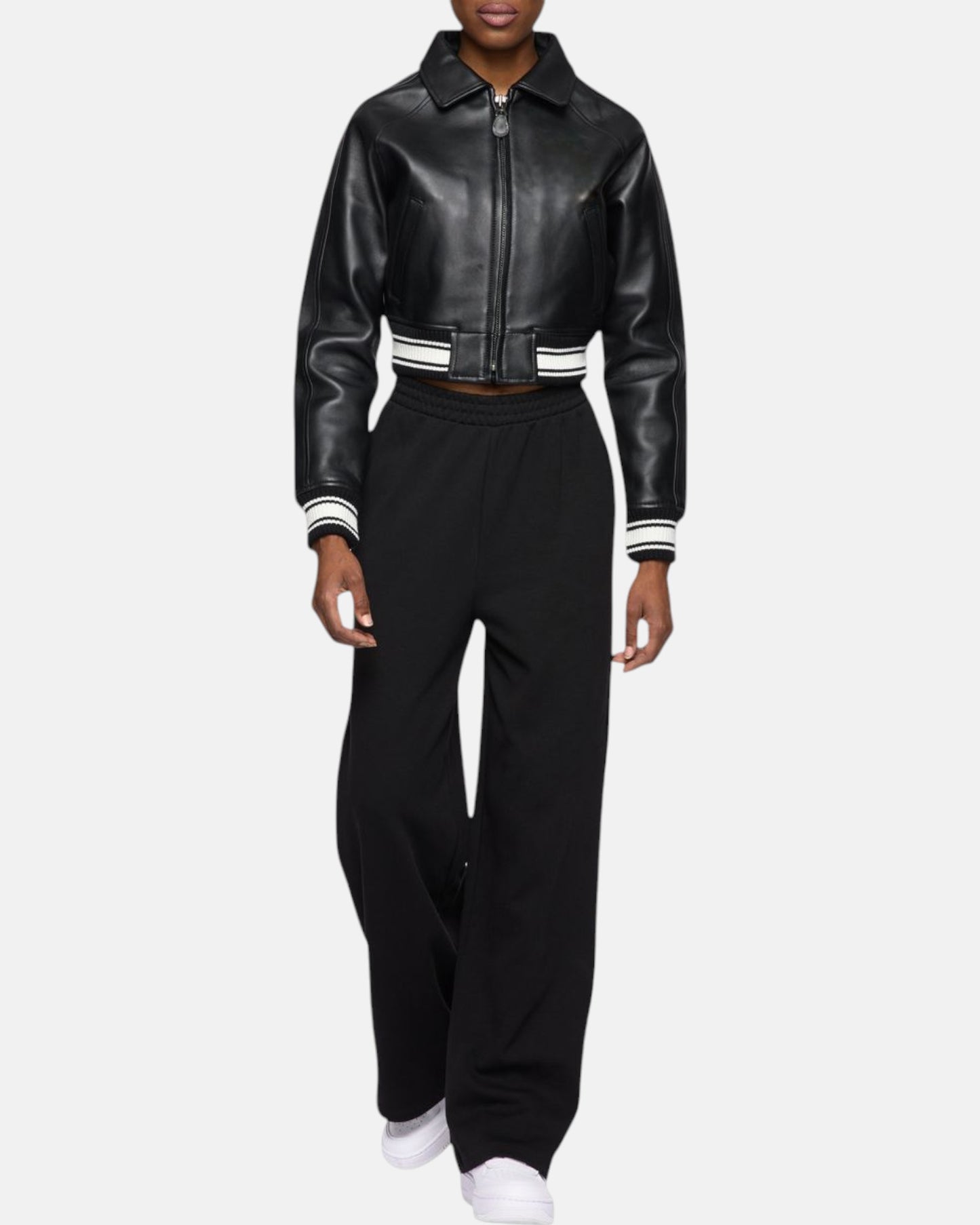 Black VeraVogue Cropped Jacket