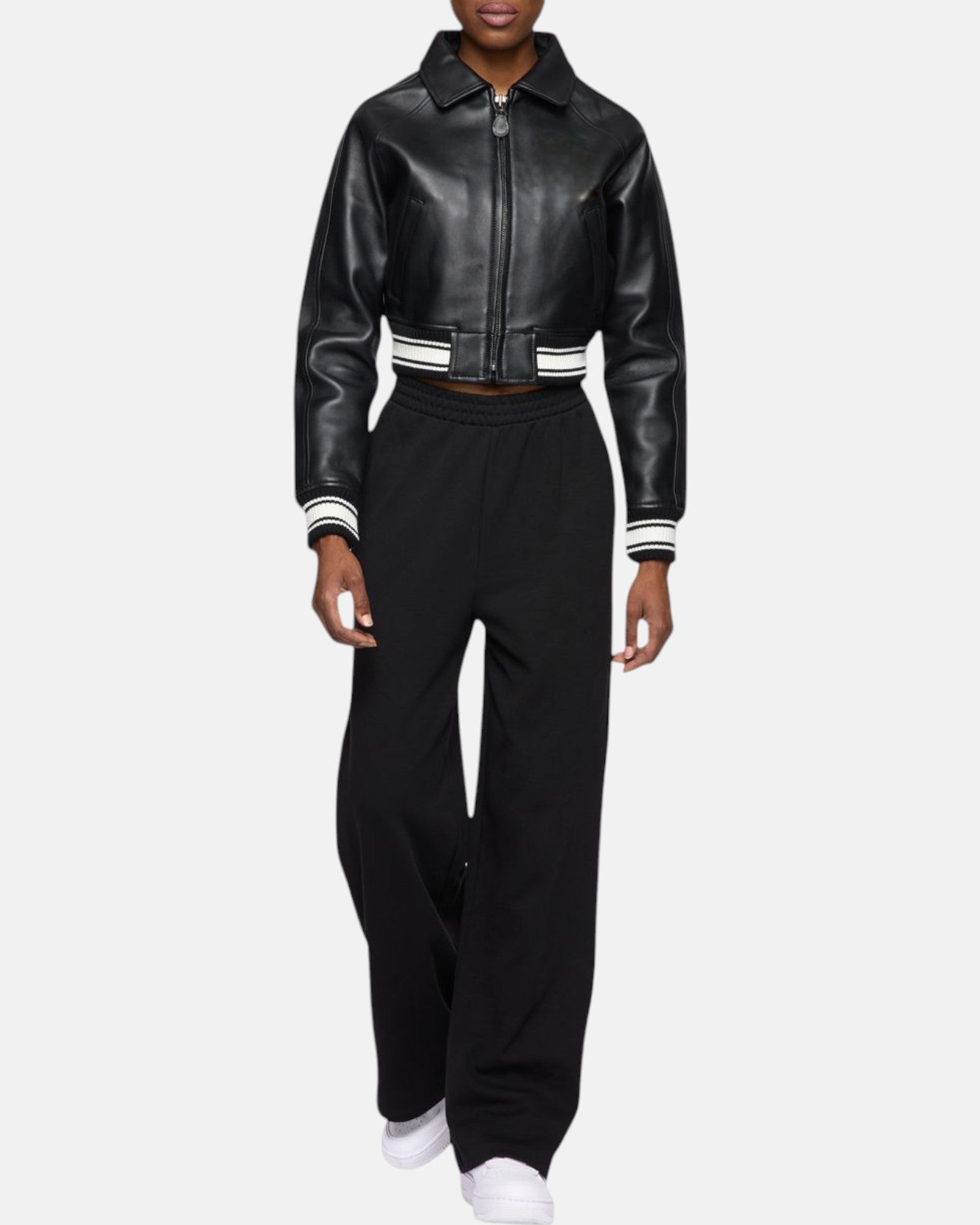 Black VeraVogue Cropped Jacket