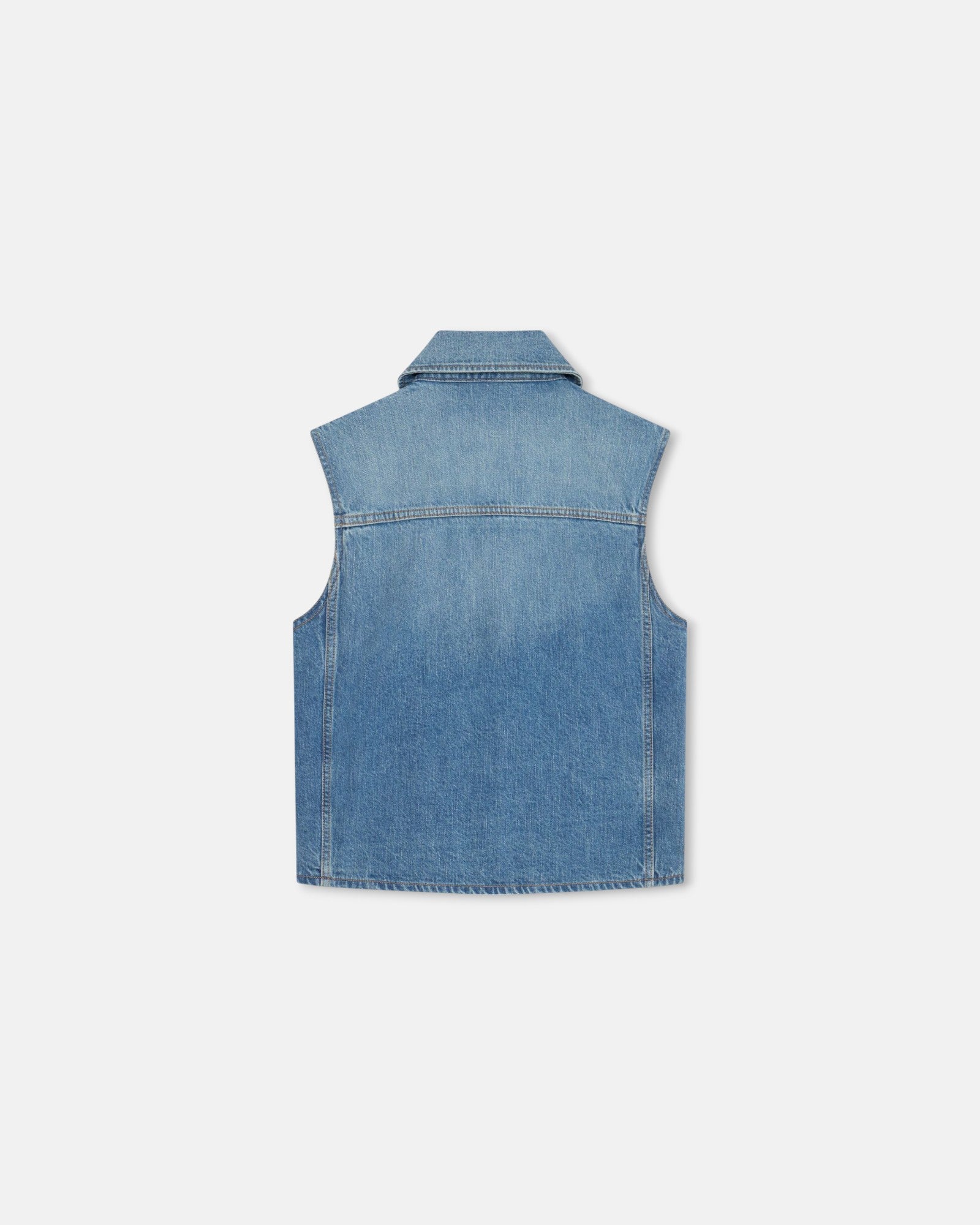 Denim Dusky Blue Vest