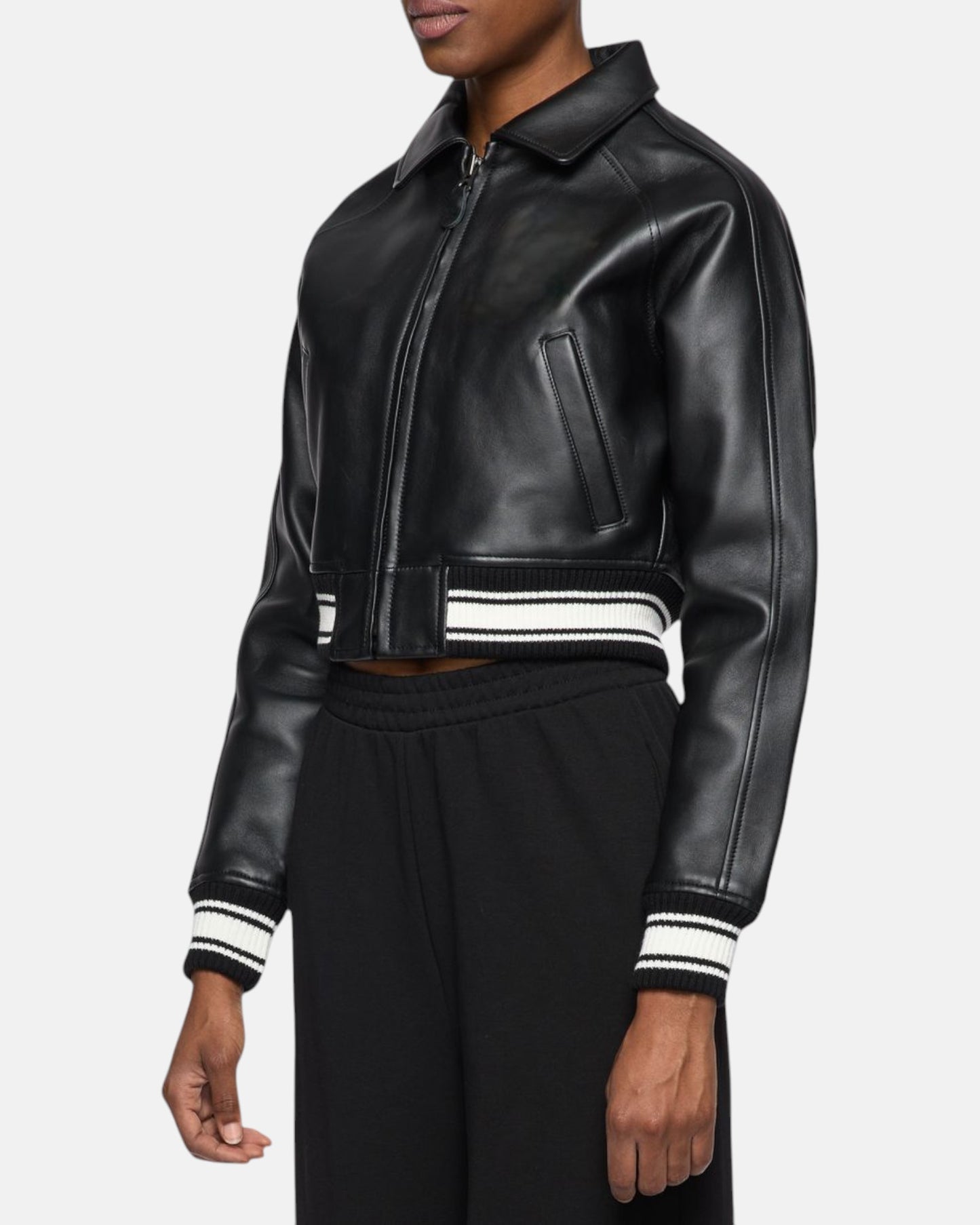 Black VeraVogue Cropped Jacket