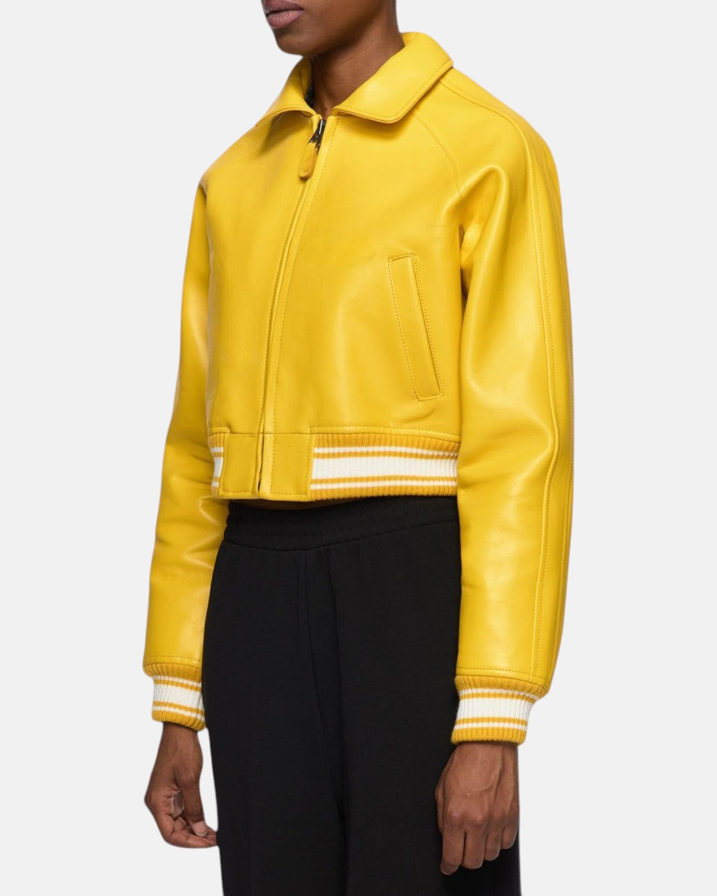 Yellow VeraVogue Cropped Jacket