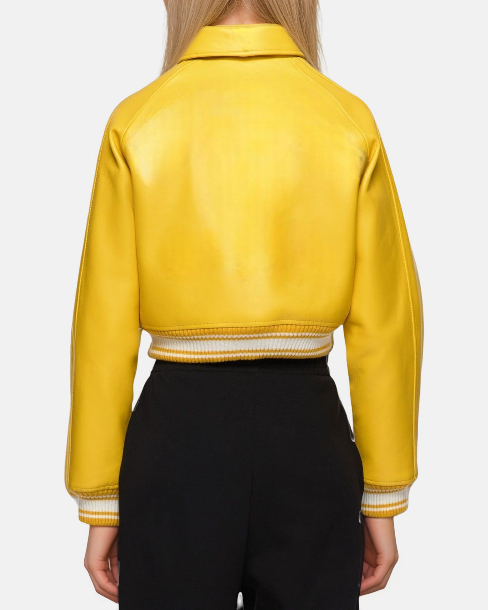 Yellow VeraVogue Cropped Jacket