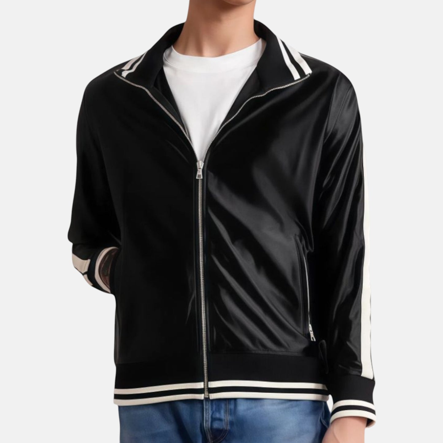 Gravel Satin Padded Jacket