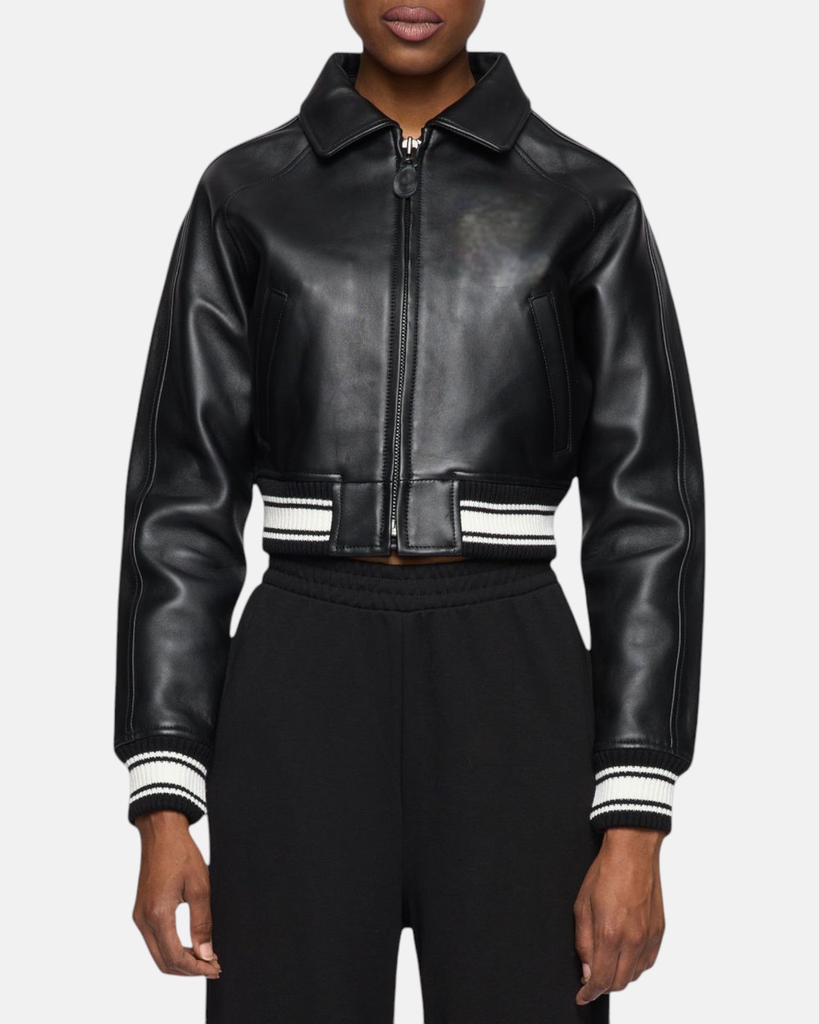 Black VeraVogue Cropped Jacket