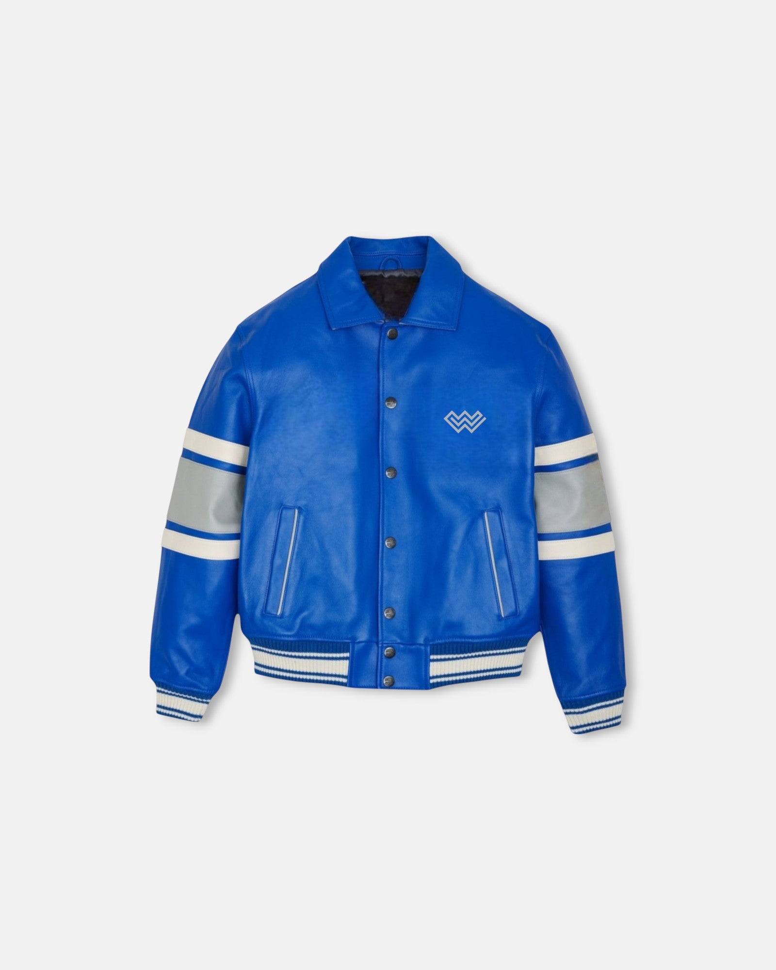 Blueberry Blue Vegan Leather Jacket