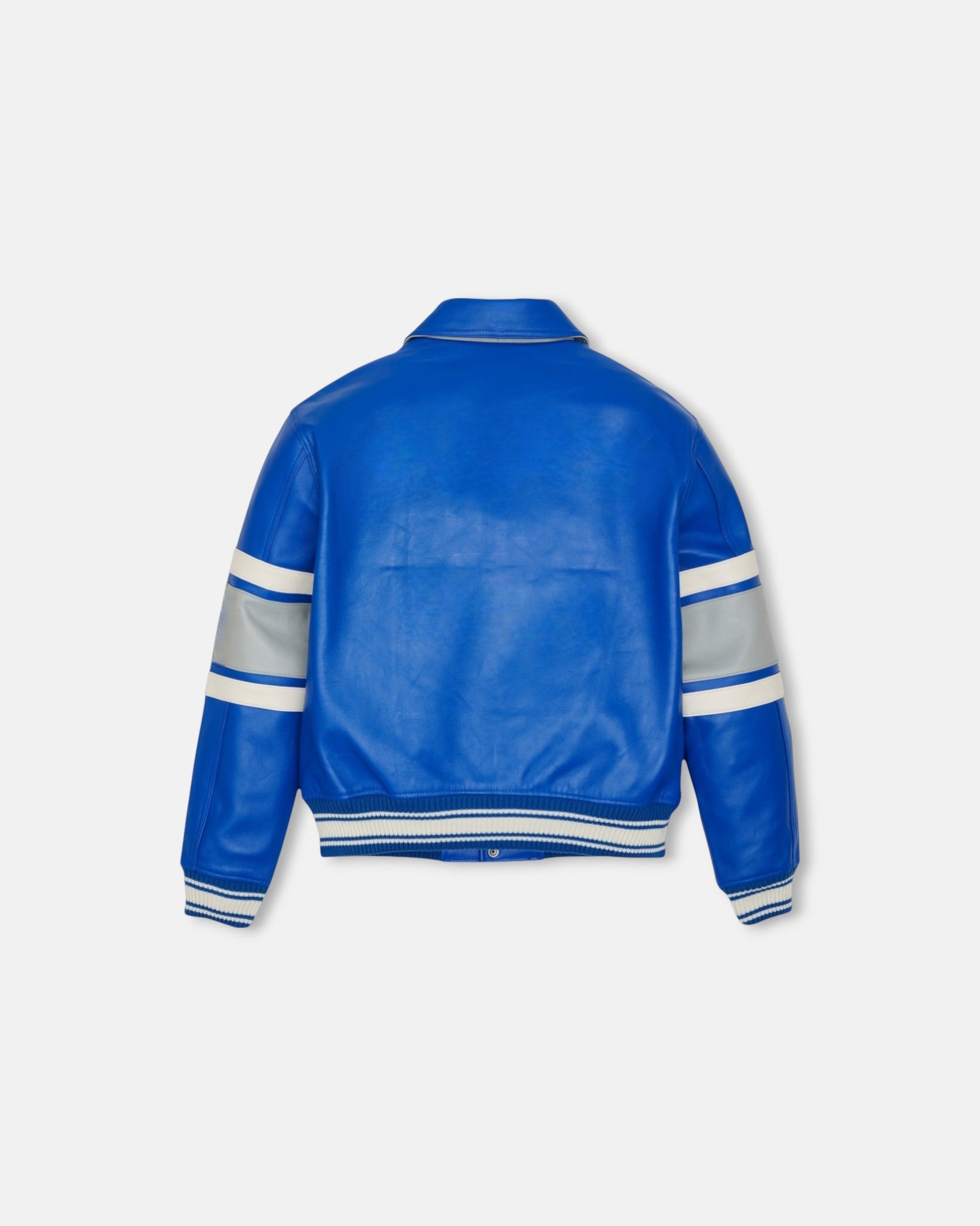 Blueberry Blue Vegan Leather Jacket