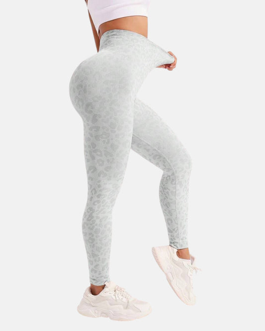 Silver Leopard Luxe Leggings