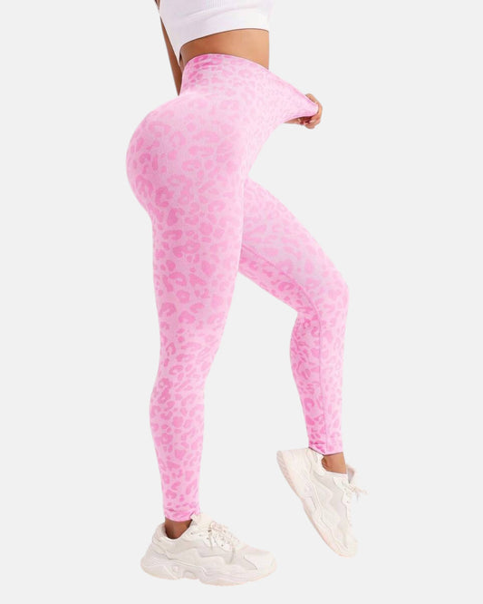 Pink Leopard Luxe Leggings